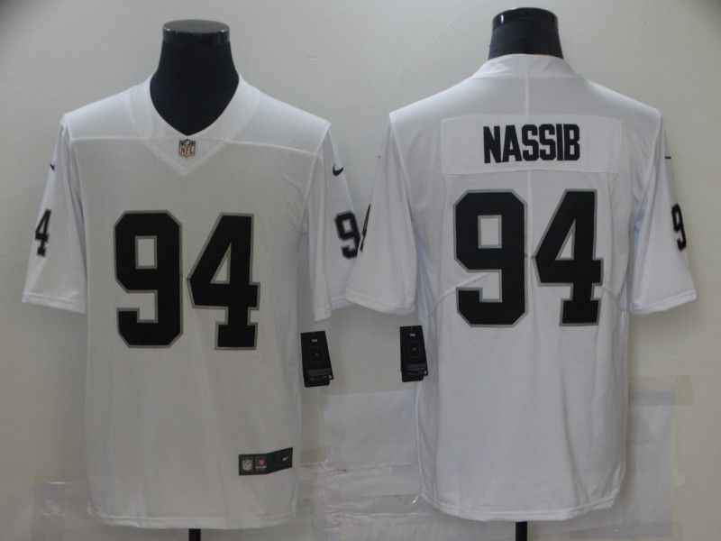 Men Oakland Raiders #94 Nassib White Nike Vapor Untouchable Limited 2021 NFL Jersey